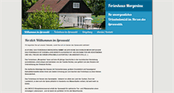 Desktop Screenshot of ferienhaus-morgentau.de
